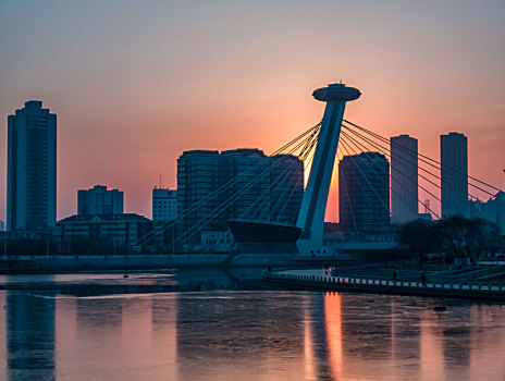 天津海河夜景