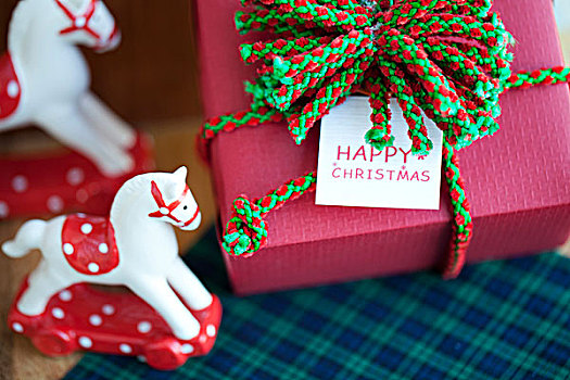 包装,圣诞礼物,盒子,标签