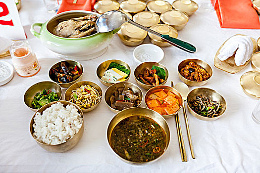 朝鲜贵族的盛宴,开城铜碗餐