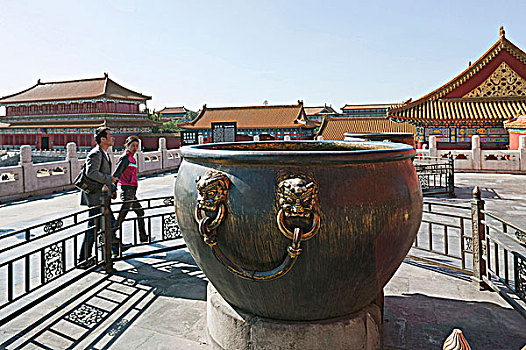 黄金,青铜,太和殿,故宫,北京,中国