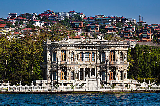 老,宫殿,博斯普鲁斯海峡,伊斯坦布尔,土耳其