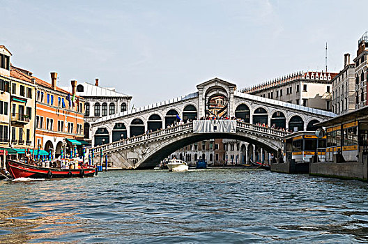 里亚尔托桥,大运河,威尼斯,威尼托,意大利,欧洲