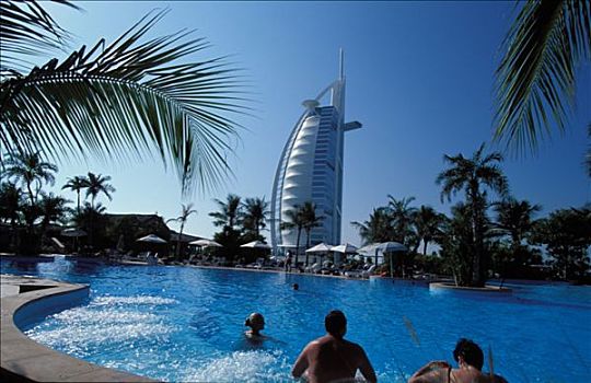 阿联酋,迪拜,一个,惊奇,酒店,世界