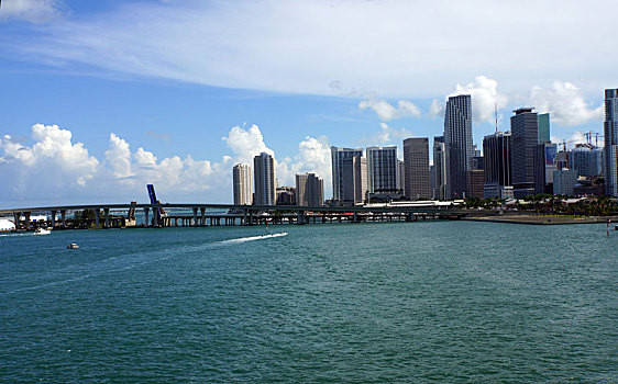 现代,高层建筑,建筑,迈阿密