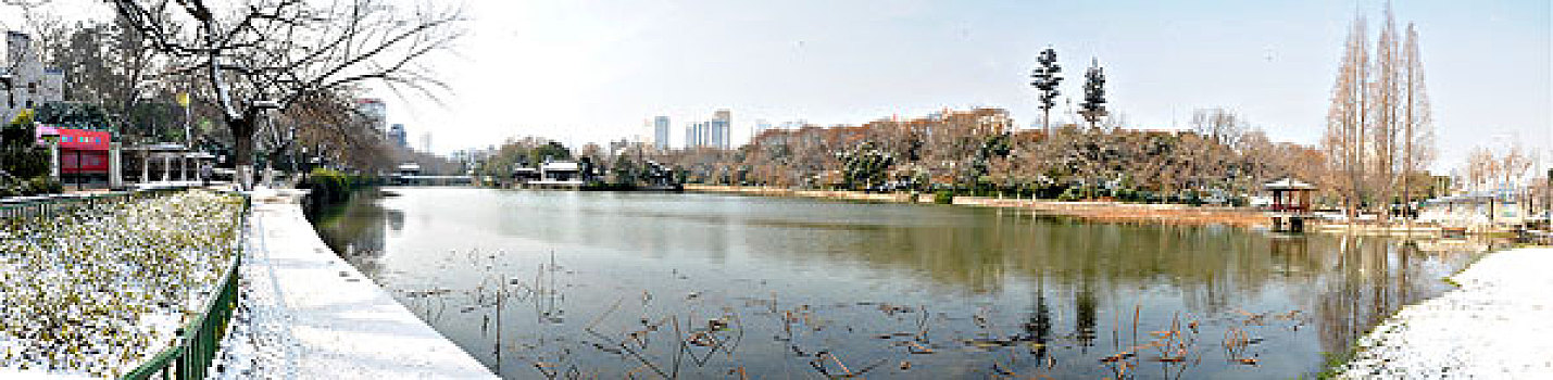 合肥包河公园雪景