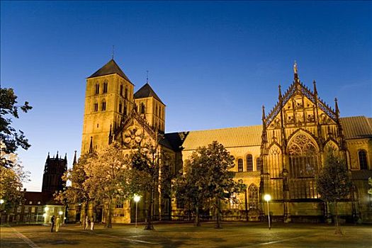 光亮,圣保罗大教堂,北莱茵威斯特伐利亚,德国,欧洲