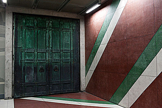门,地铁,入口,斯德哥尔摩,瑞典
