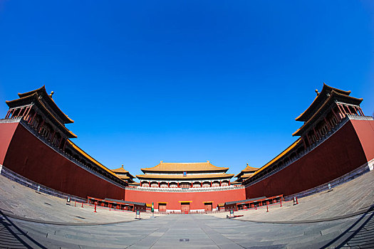 冬至正午时分的北京故宫午门