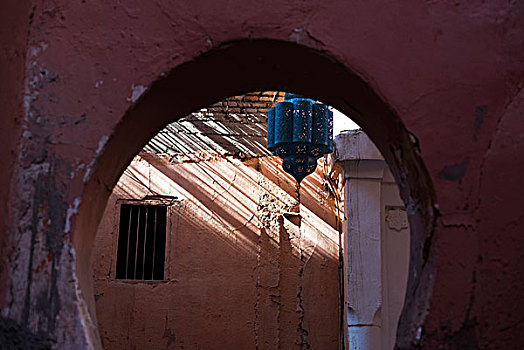 拱形,入口,马拉喀什,摩洛哥