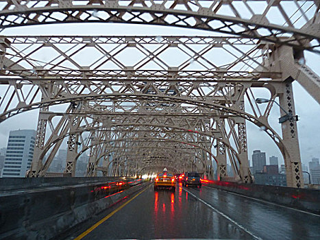 交通工具,刹车灯,雨,桥,立交桥