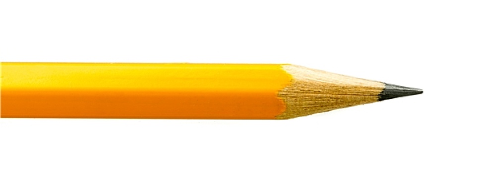 黄色,铅笔,特写