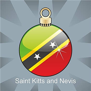 圣基茨,尼维斯岛,旗帜,形状
