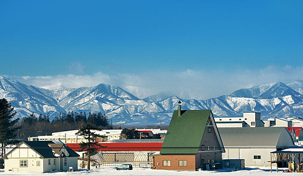 美丽的日本北海道室内风光