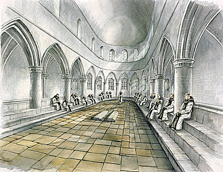 教堂,14世纪,艺术家