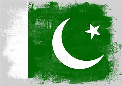 旗帜,巴基斯坦,涂绘,画刷