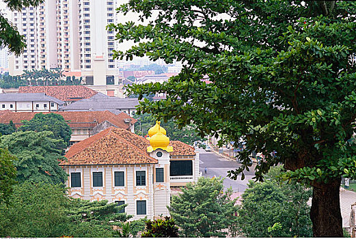 俯视,城市,马六甲,马来西亚