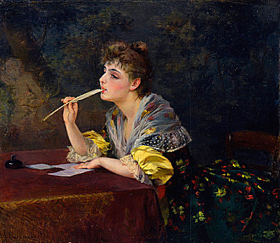 文字,1893年,艺术家