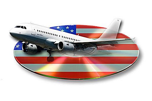 象征,数据传输,飞行,特写,乘客,数据,dvd,德国,美国