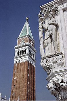 钟楼,大教堂,威尼斯,意大利