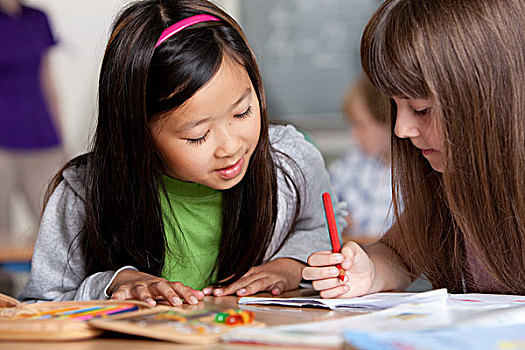 小學,孩子,學校