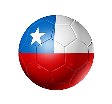 足球,球,智利,旗帜
