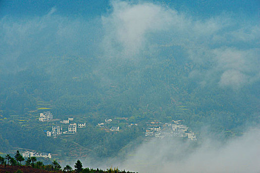 江南雾里乡村