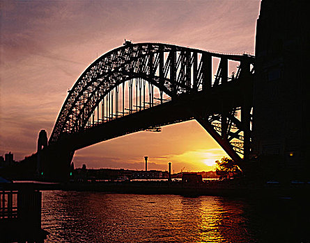 悉尼海港大桥,黄昏,悉尼,澳大利亚