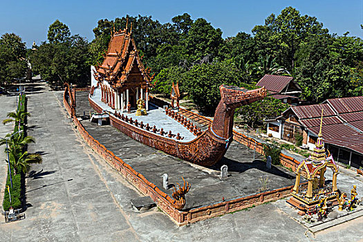 寺院,庙宇,船,禁止,泰国,亚洲