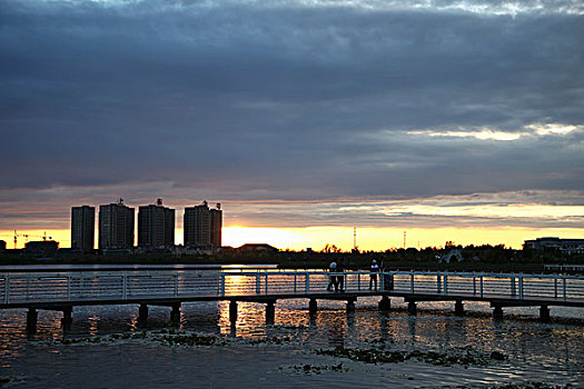 大庆,万宝湖