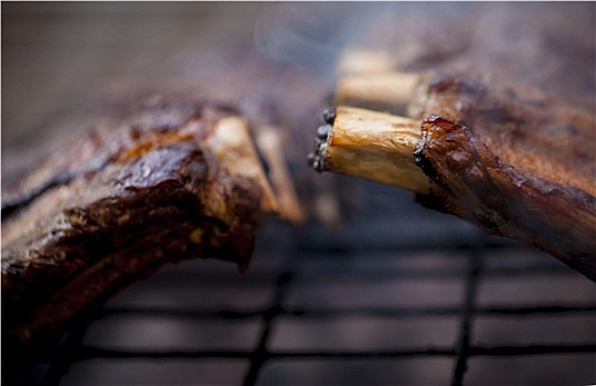 烧烤,牛肉,肋骨