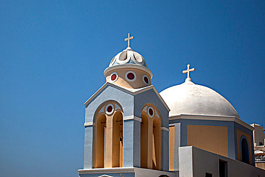希腊雅典圣托里尼费拉教堂钟楼