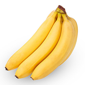 香蕉串,隔绝,白色背景,背景