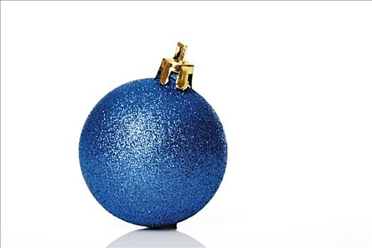 蓝色,圣诞树球