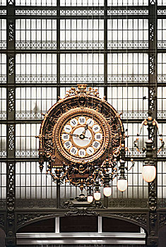 钟表,大厅,博物馆,巴黎,法兰西岛,法国