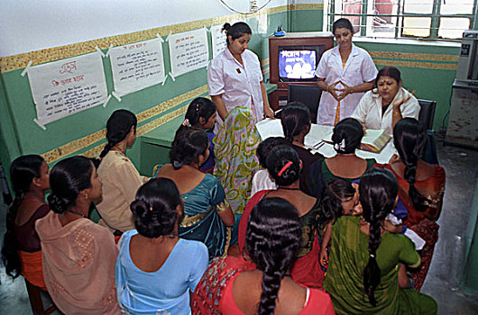 预防,艾滋病毒,艾滋病,抬起,意识,会面,怀孕,母亲,医院,医疗,大学,加尔各答,西孟加拉,印度,2004年