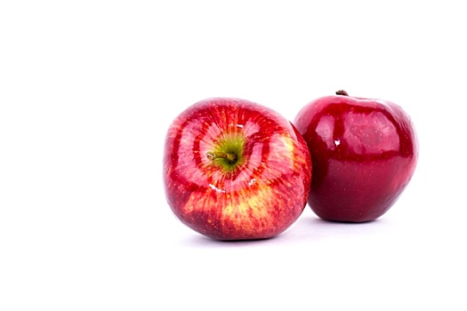 红苹果,隔绝,白色背景