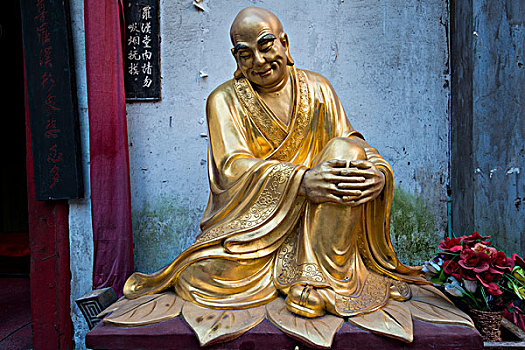 雕塑,佛教,庙宇,罗汉,重庆,中国,亚洲