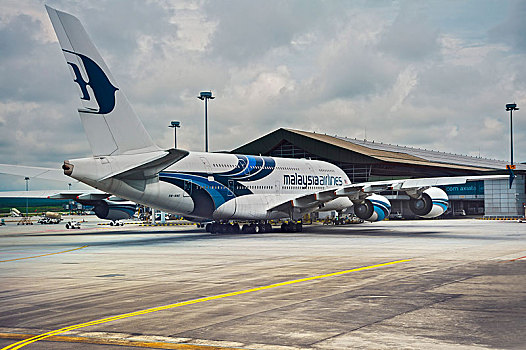 空中客车,a380,飞机跑道,马来西亚,航线,国际机场,雅加达,印度尼西亚,亚洲