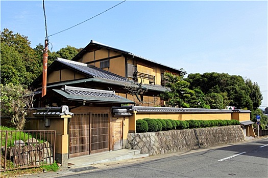 传统,日本,建筑