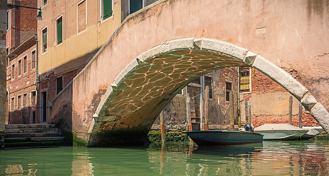 桥,威尼斯,水,运河