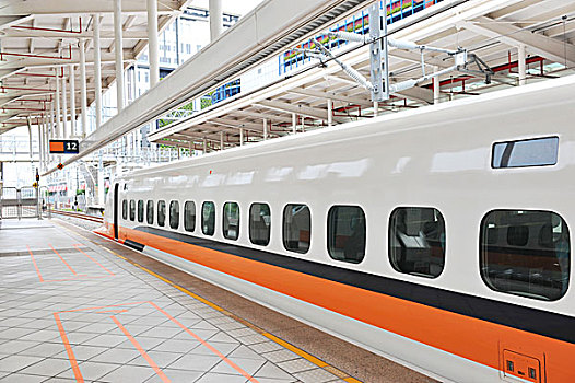 现代,迅速,列车,室内,火车站,台北