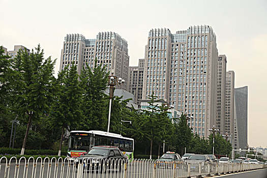 唐山,马路,大楼,建筑,现代化,繁华
