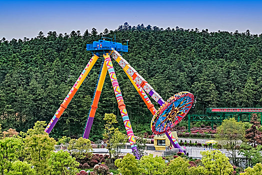 江苏省南京市银杏湖公园游乐场建筑景观