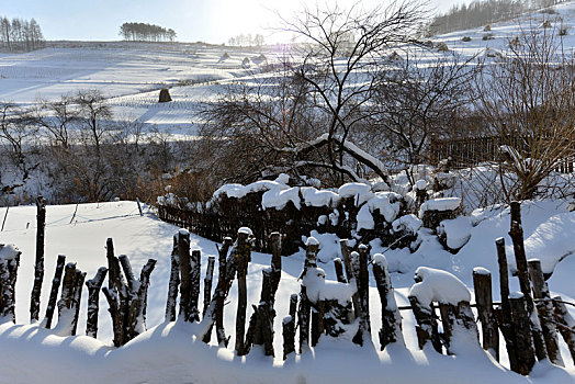 冬季吉林雪村-松岭美景如画