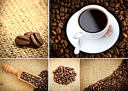 多样,咖啡,咖啡豆,咖啡杯