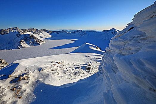 冰雪长白山天池