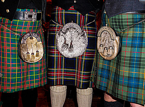 传统,苏格兰,服装,破旧,夜晚,庆贺