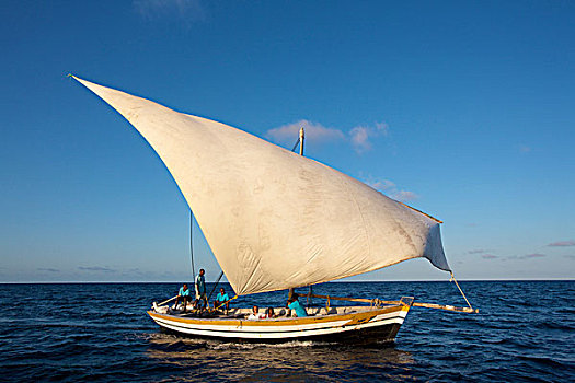 独桅三角帆船,印度洋,莫桑比克