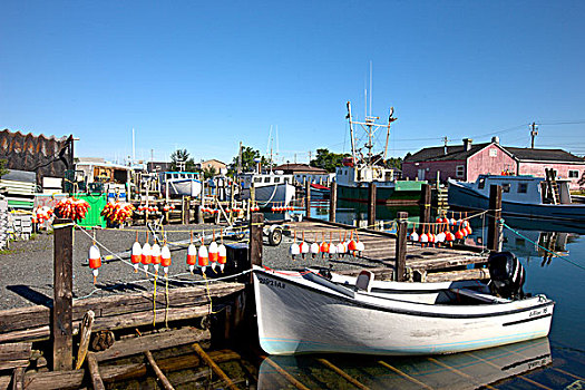 渔船,停靠,码头,新斯科舍省,加拿大