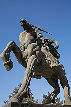石家庄解放纪念碑解放者雕像
